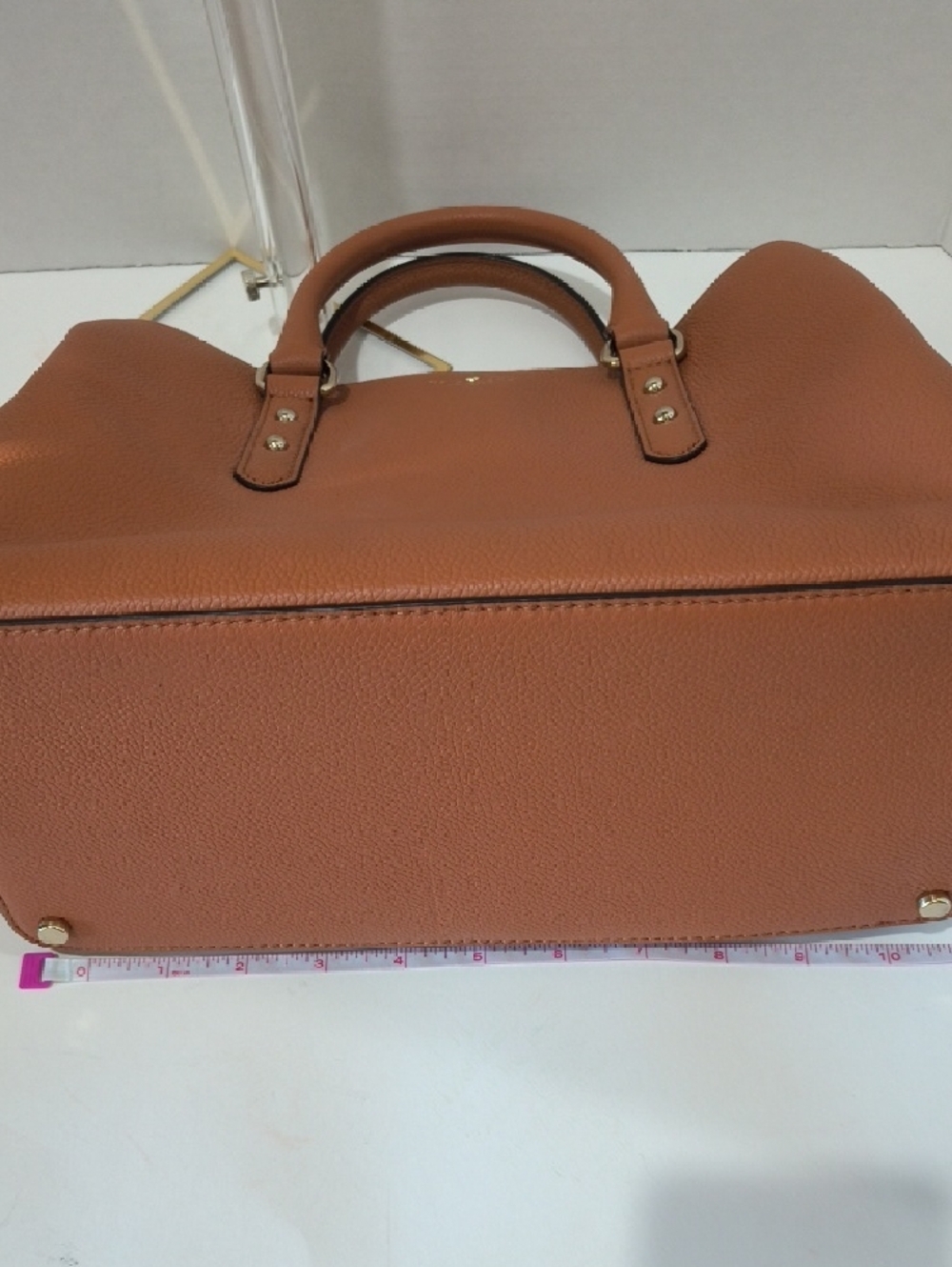kate spade Cognac Pebbled Leather Tote with Zip Wallet - Picture 12 of 16
